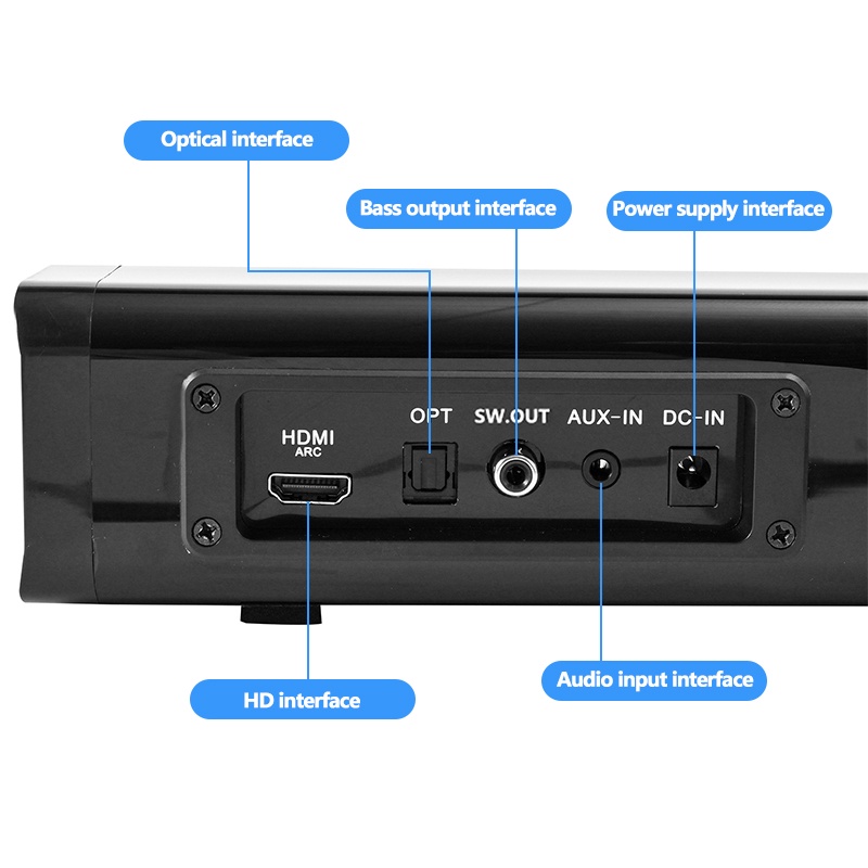 Loa Soundbar Để Bàn, Loa Bluetooth TIVi, Máy Tính, Âm Thanh 360 Độ Nghe Nhạc, Xem Phim Cực Đã,Công suất 45W