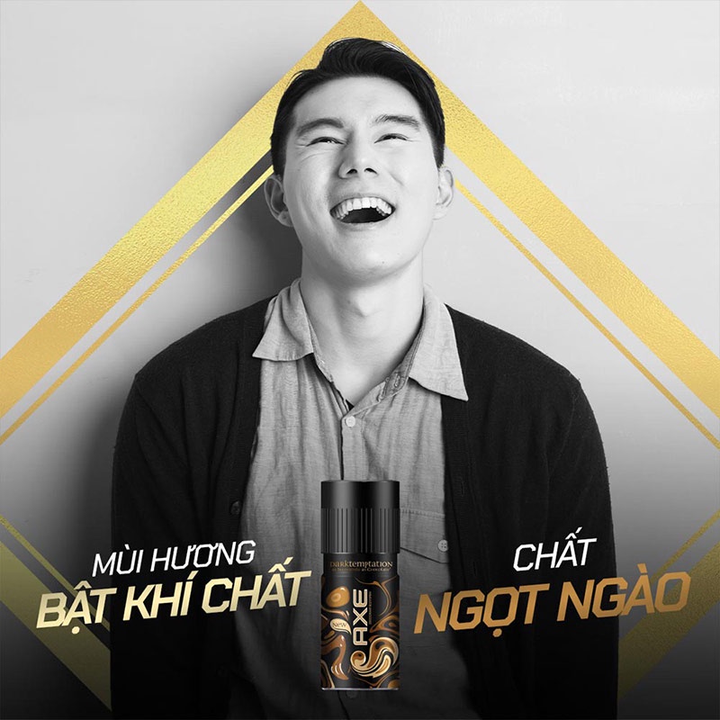 Xịt Ngăn Mùi Toàn Thân Axe 150ml với 6 hương thơm nam tính mạnh mẽ và lưu hương lâu tới 48h