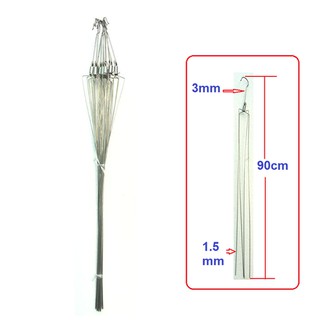 Combo 10 móc inox chia 3 cao cấp treo chậu