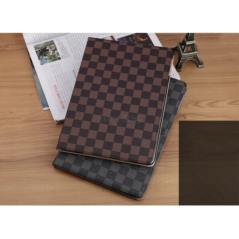 Bao da iPad 2/ iPad 3/ iPad 4 xoay 360 vân caro Lv