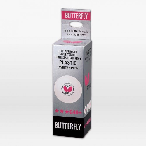 BÓNG BUTTERFLY 3 STAR G40+ (3 QUẢ)