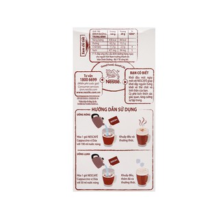 Cà phê NesCafé Cappuccino dừa 200g