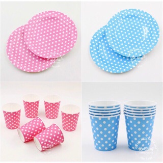 Đĩa giấy chấm bi (1 sét 10 cái)