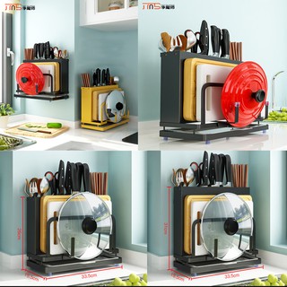Kệ dao đũa đa năng inox để dao đũa thìa thớt nắp xoong nồi nhà bếp