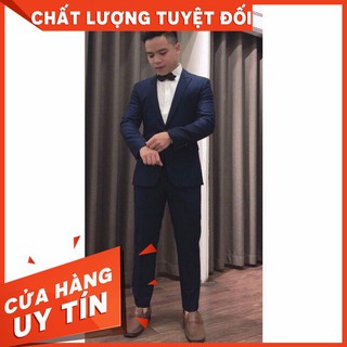 Bộ Vest Xanh Đen Hàng Cao Cấp - Galio Shop