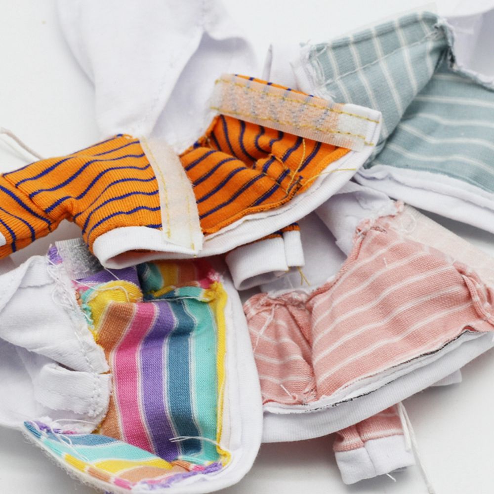 Áo sweater tay dài 6 màu kẹo kiểu dáng thời trang cho búp bê 1/11 1/12