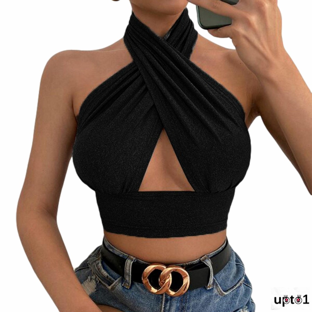 Áo Lửng Hai Dây Hở Lưng 4 Màu Sắc Thời Trang Mùa Hè Cho Nữ