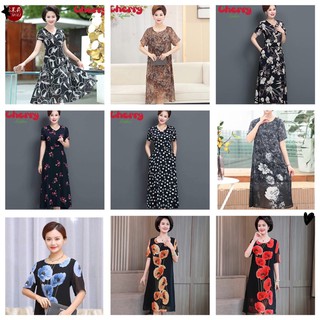 VÁY ĐẦM TRUNG NIÊN KIỂU SUÔNG VOAN CAO CẤP