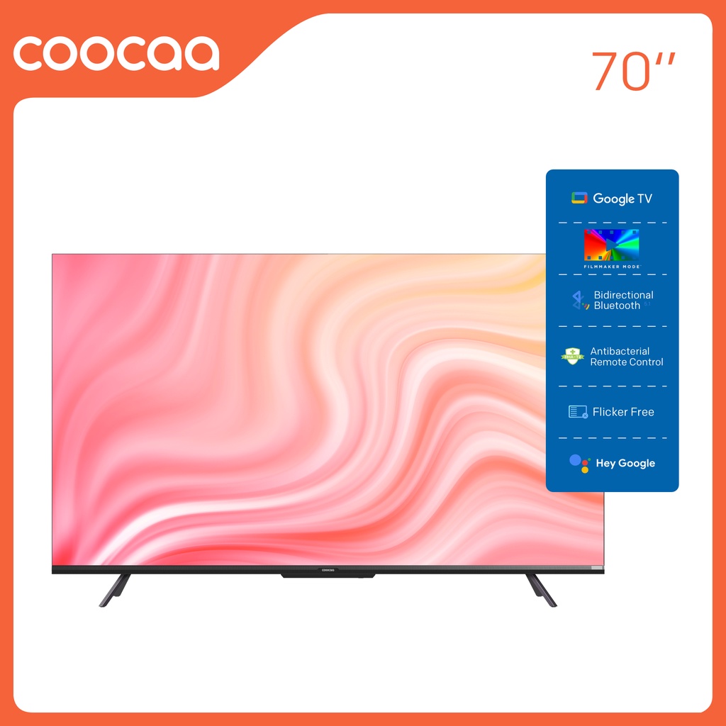 Smart Google Tivi Coocaa 4K 70 Inch - Model 70Y72 - Miễn phí lắp đặt