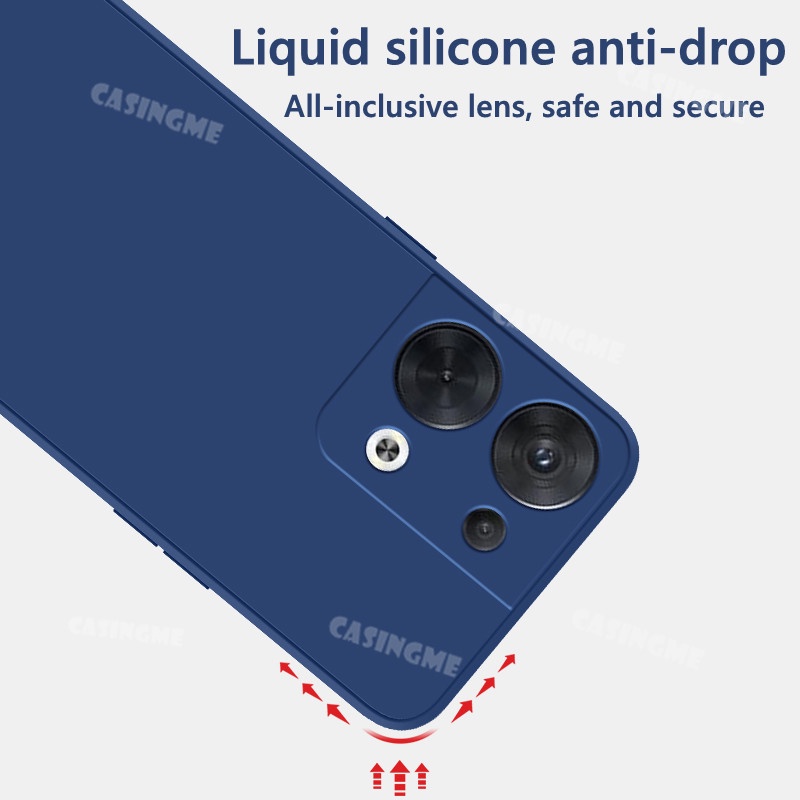 Ốp Điện Thoại Silicon Dẻo Vuông Chống Sốc Cho Oppo Reno8 5G Reno 8 Pro 5G 7 Pro Z 7Z Reno8 8Reno 8Pro Reno8pro 4G 5G