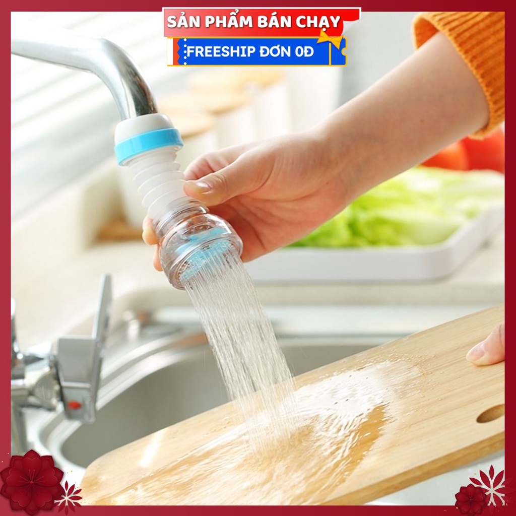 #Đầu Vòi Nước Gắn Bồn Rửa Bát, Rửa Mặt Kéo Giãn NGẮN DÀI 11Cm V11 - Tăng Áp Lực Nước, Đổi Hướng 360 Độ