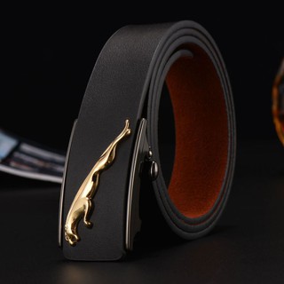 Thắt lưng da mặt báo vàng thương hiệu xe Jaguar sang trọng thời trang siêu rẻ