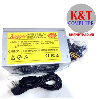 Nguồn máy tính -power 550w arrow -tặng dây nguồn