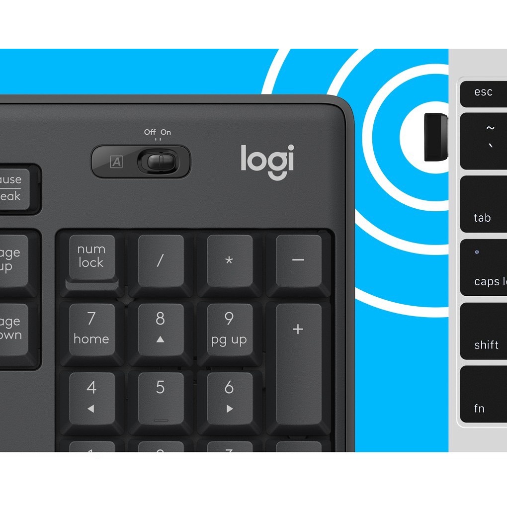 Bộ chuột phím không dây Logitech MK295 Silent