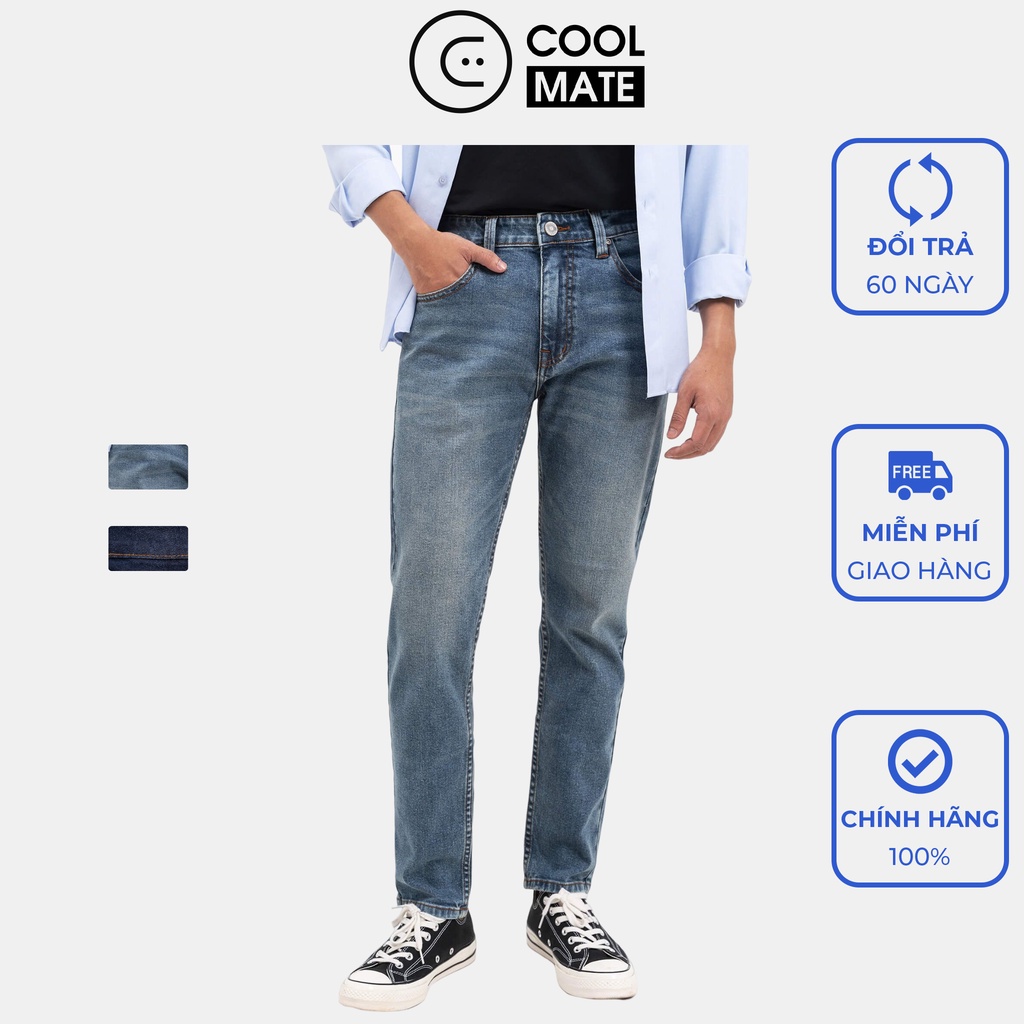 Quần Jeans Clean Denim dáng Slimfit S2 - thương hiệu Coolmate