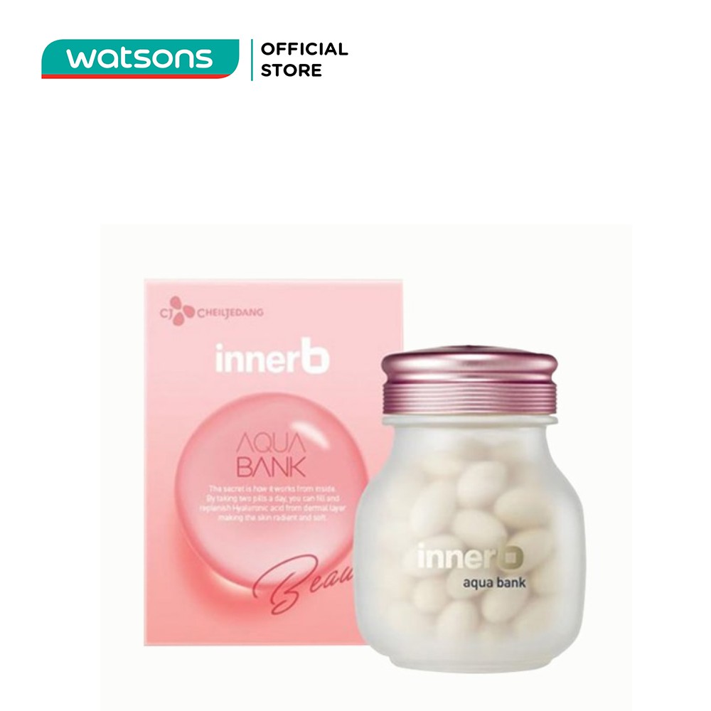 Thực Phẩm Bảo Vệ Sức Khỏe Innerb Aqua Bank Radiant Soft Skin Hỗ Trợ Giữ Ẩm Da 16.8g