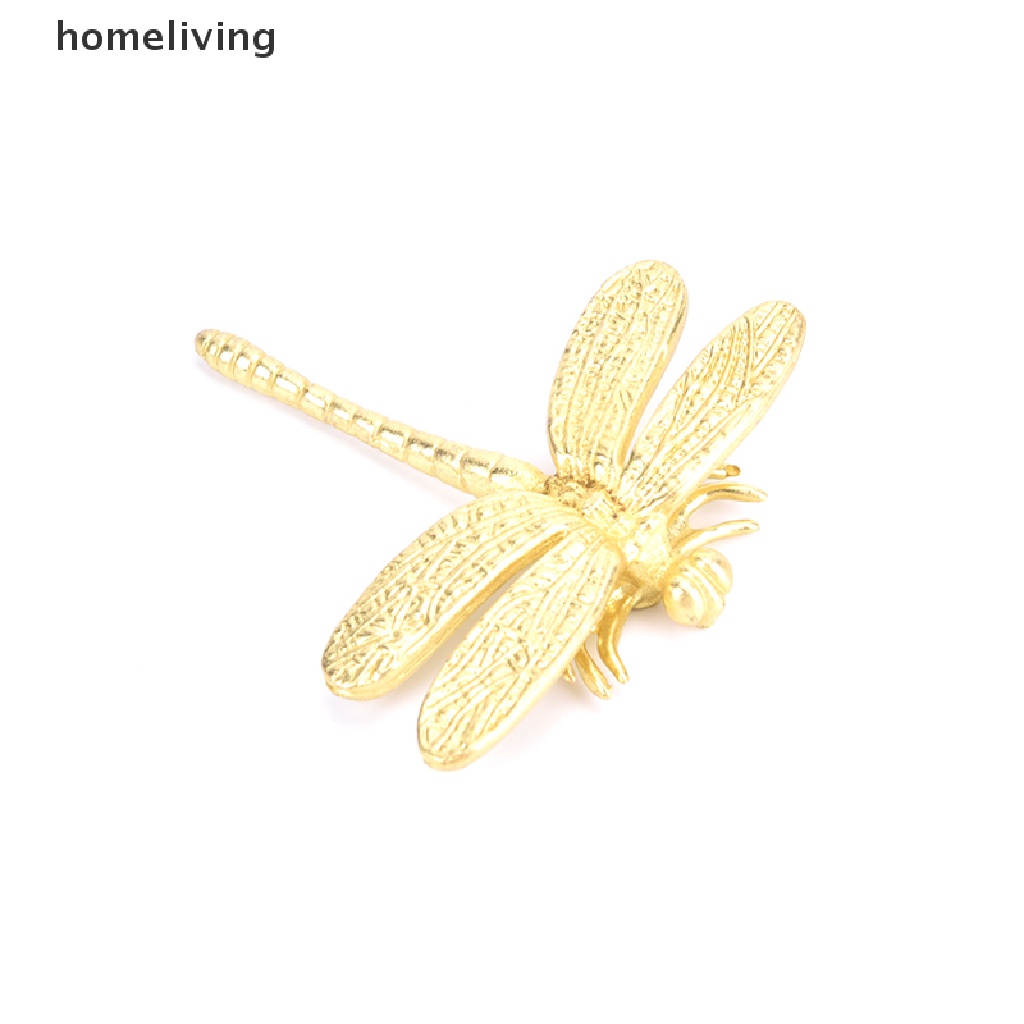 Tay Nắm Cửa Tủ Bằng Đồng Thau Hình Chuồn Chuồn Phong Cách Bắc Âu Đơn Giản