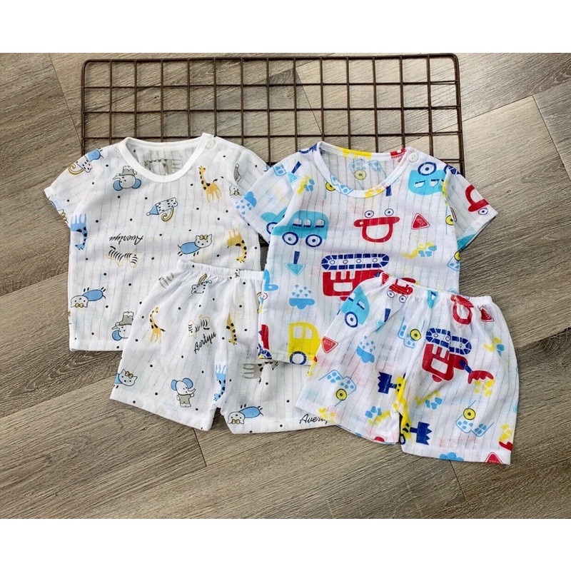 SET 5 BỘ CỘC LANH LỤA CHO BÉ GÁI 3 ĐẾN 9KG