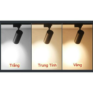 Đèn rọi ray cob 20w có ánh sáng trắng, vàng và trung tính