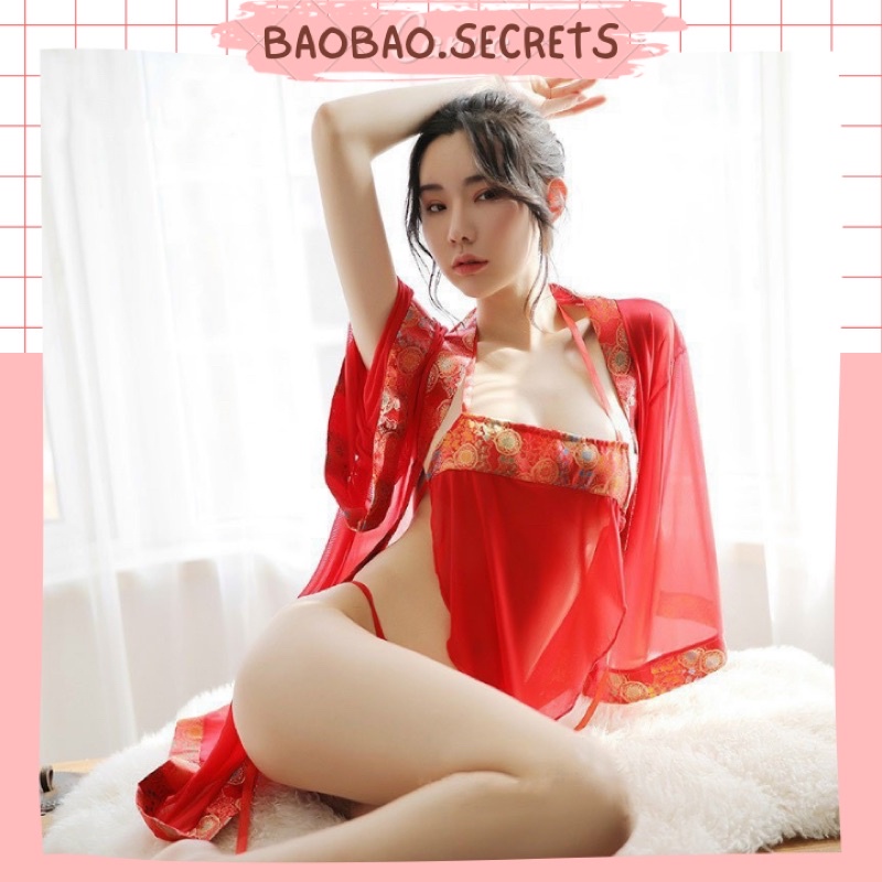 Cosplay mỹ nhân trung hoa sexy, đồ ngủ nữ ren sexy cao cấp Hanna.secrets | BigBuy360 - bigbuy360.vn