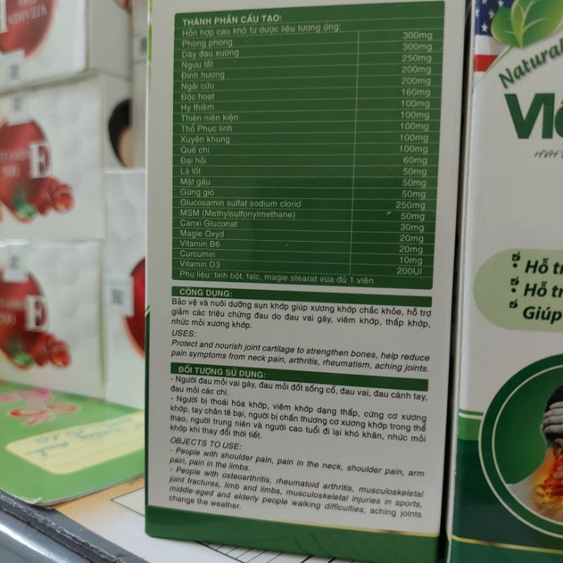 (Hạn dùng T11.2023 hộp 30v)Viên Bổ Xương Khớp - Đau Vai Gáy Flex