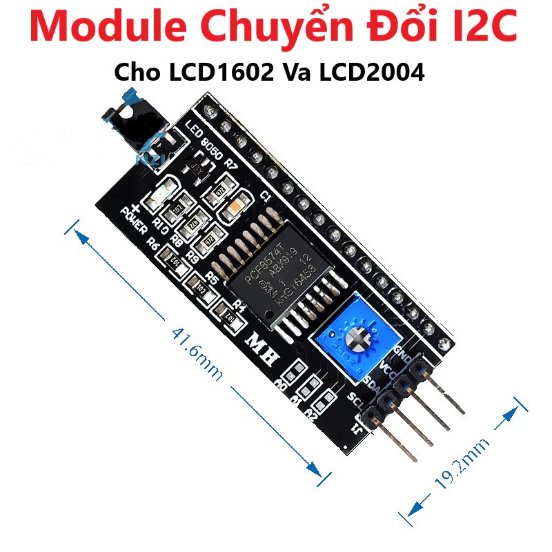 Mạch Chuyển Đổi Giao Tiếp I2C Cho LCD 1602/LCD 2004