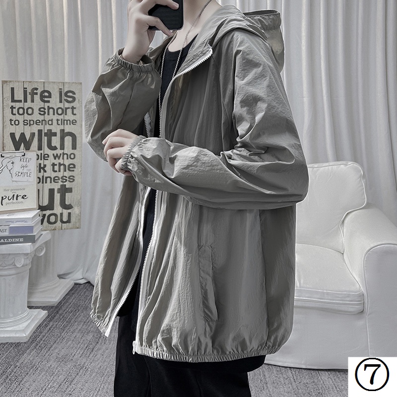 Áo Khoác Cardigan Mỏng Chống Nắng Dáng Rộng Phong Cách Hàn Quốc Thời Trang Mùa Hè 2022 Mới Cho Nam
