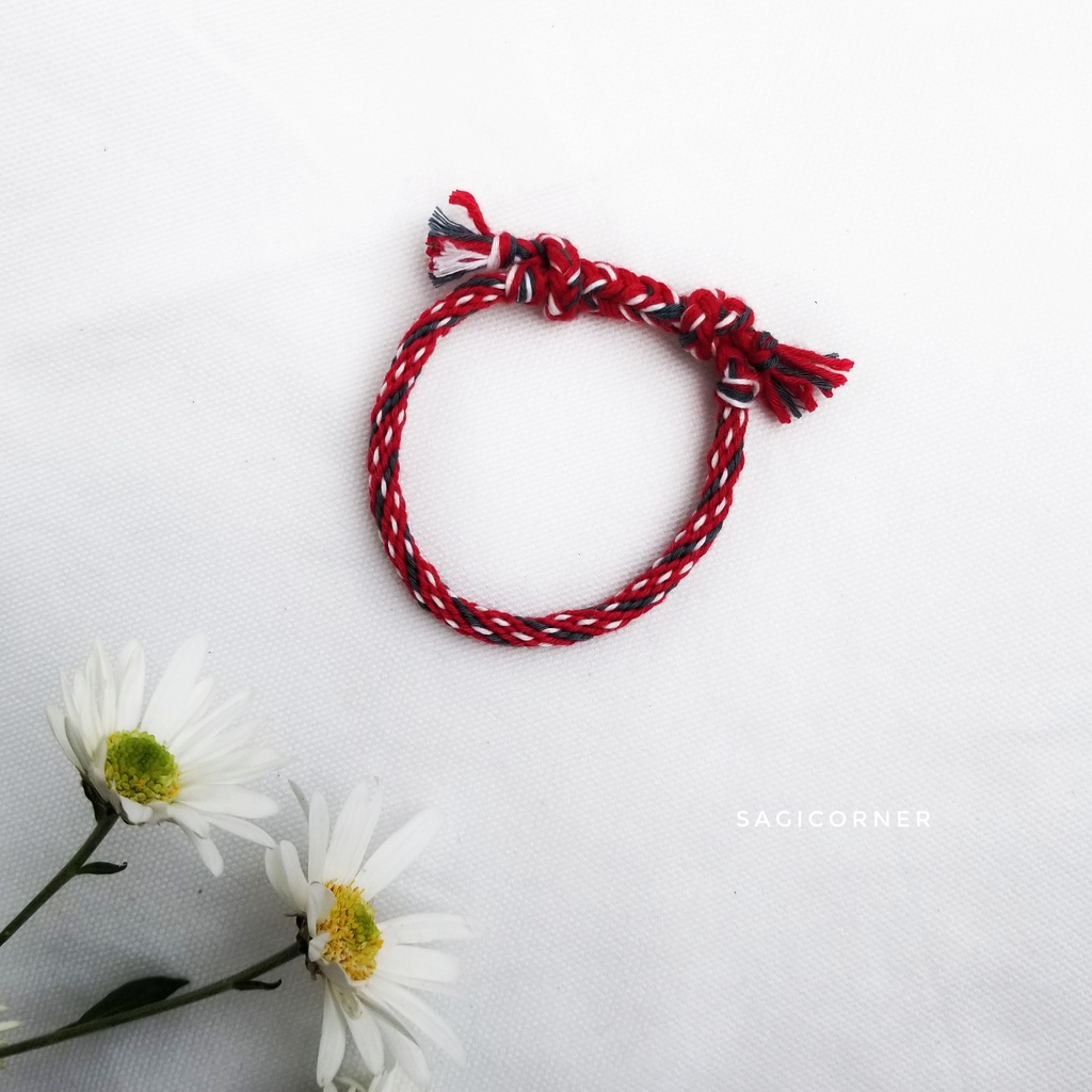 Vòng tay, vòng chân kumihimo bằng chỉ l Vòng chỉ handmade
