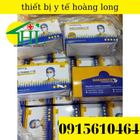 Khẩu Trang Y Tế Tiệt Trùng - Chính Hãng Danameco - 3 Lớp Kháng Bụi Hiệu Quả