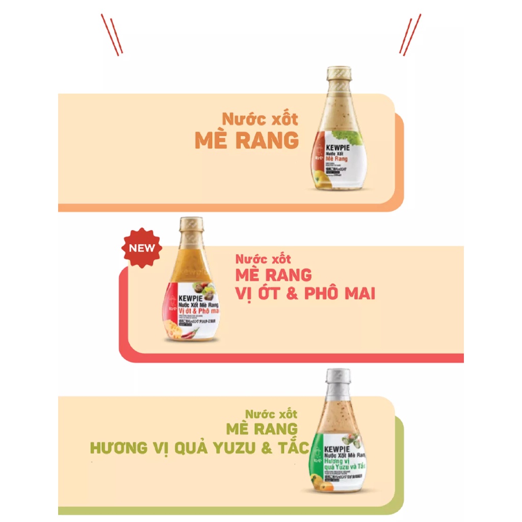 Nước Xốt Kewpie Mè Rang chai 210ml