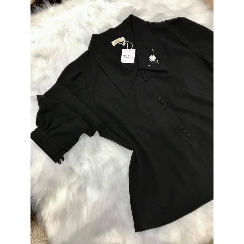 TIELA Áo thêu hoa cúc - Flora Shirt