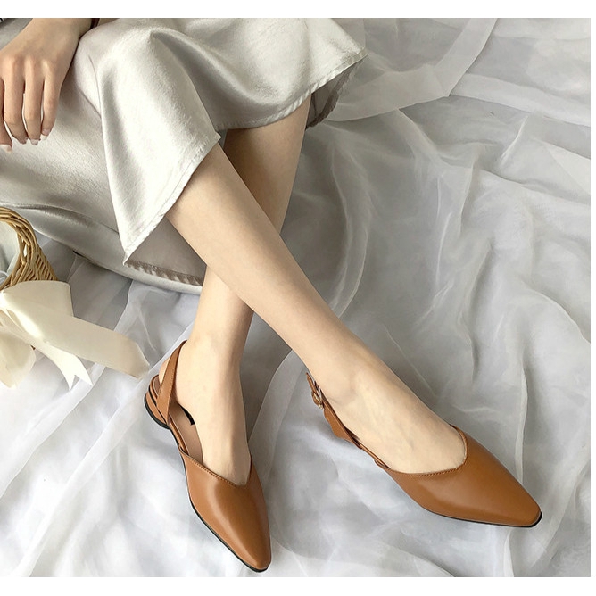 Giày Sandal Da PU Mũi Nhọn Thời Trang Mùa Hè Cho Nữ | BigBuy360 - bigbuy360.vn