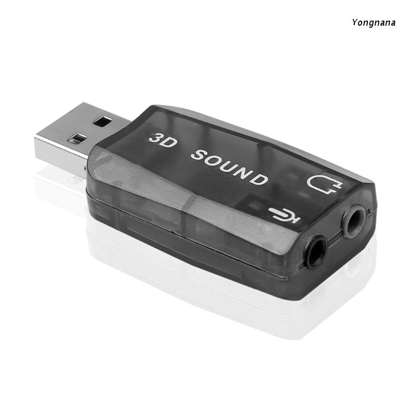 Bộ chuyển đổi âm thanh USB CM108 Chipset USB sang 3.5mm Jack 5.1 kênh âm thanh 3D