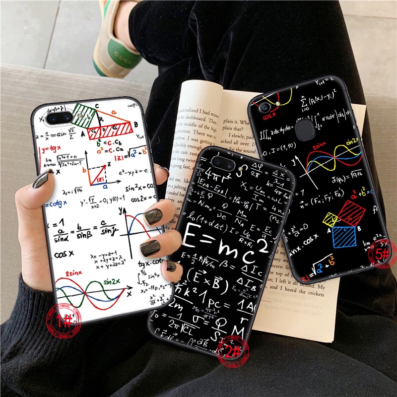 Ốp điện thoại TPU dẻo họa tiết toán học cho OPPO A3S A5 2018 A37 NEO 9 A39 A57 A5S A7 A59 F1S A77 F3 A83 A1K A9 2020 A8 A31 210C MC2