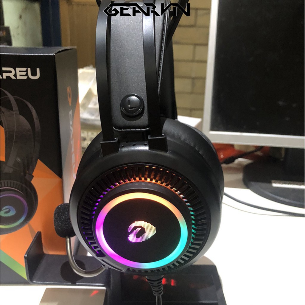 Tai nghe DAREU EH416 RGB giả lập âm thanh vòm 7.1 cắm cổng USB - Có đèn LED RGB - Gear Gaming Shop