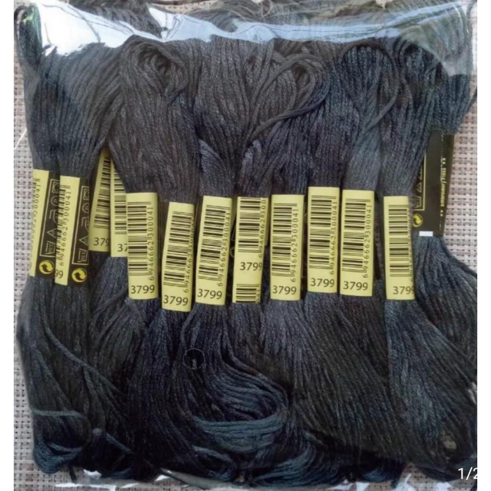 Chỉ cotton thêu tranh chữ thập mã chuẩn DMC