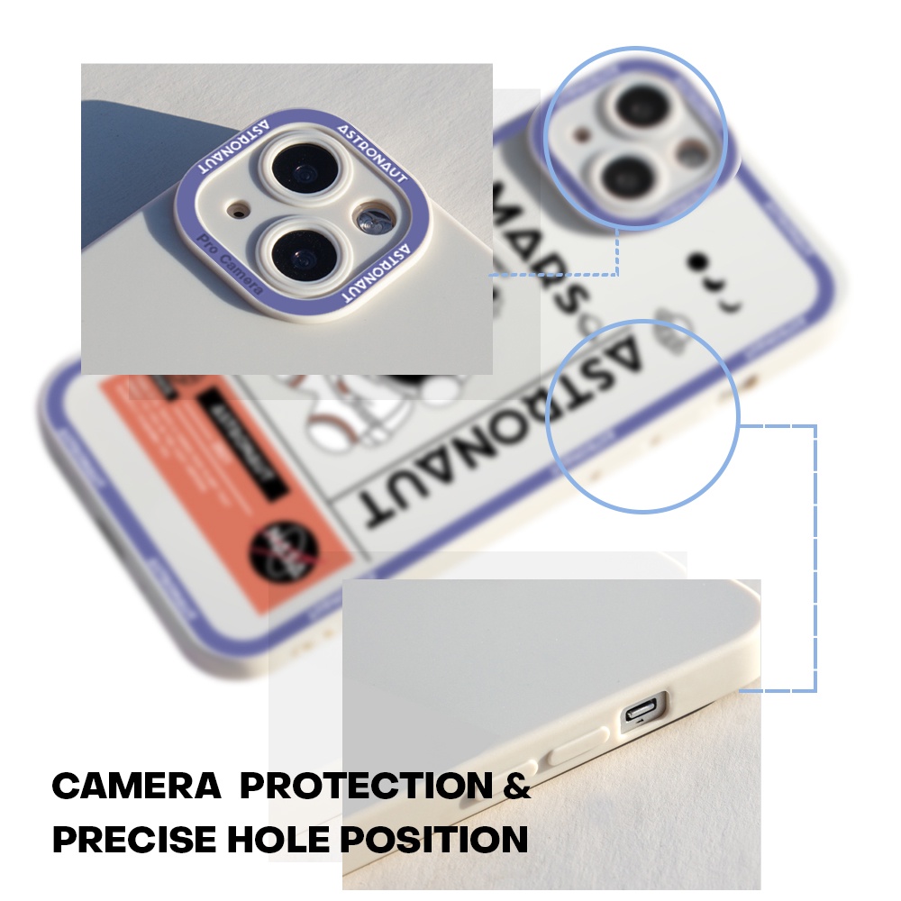 Compatible With Samsung Galaxy S20 S21 FE Plus Ultra 5G S21+ Cho Ốp lưng điện thoại In Hình dễ thương Astronaut Case