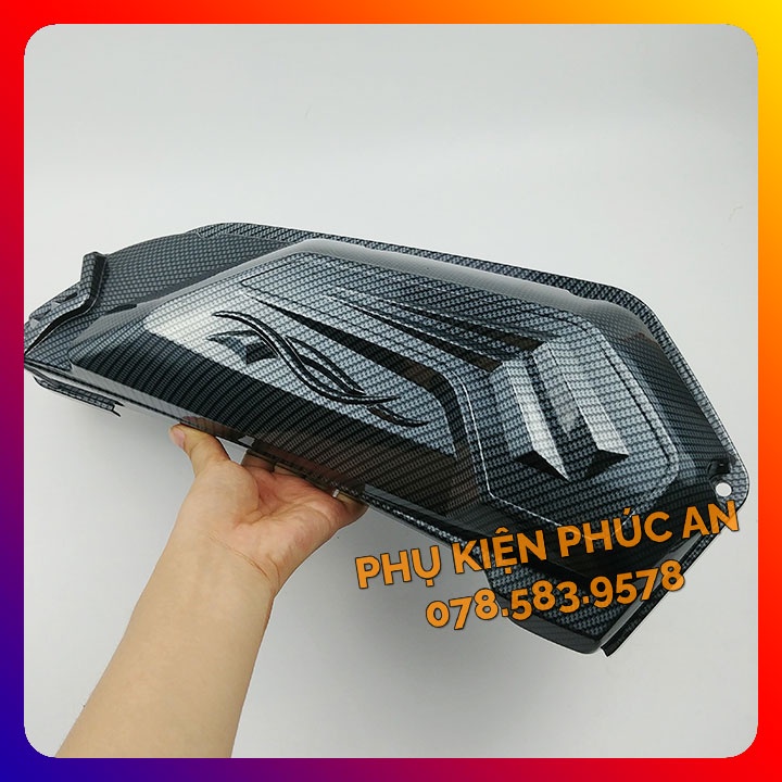 Phụ kiện gắn xe AB 2023 2022 mới nhất 160cc 125cc: ốp che pô, bầu gió, két nước, lọc gió cacbon carbon pát chụp bô