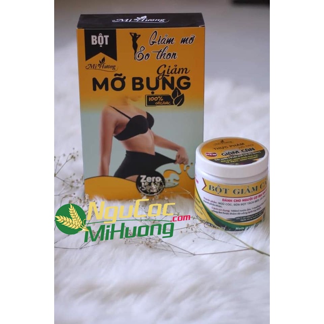 (Ship Nhanh) Combo Bột Ngũ Cốc Mị Hương Giảm Cân và Tan Mỡ (Tặng Thước Dây và Bình Nước)
