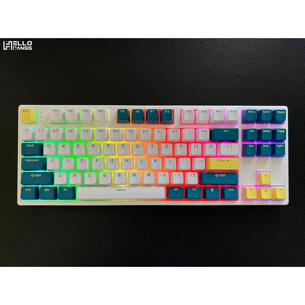 Bàn Phím Cơ Ganss HS87T RGB Bluetooth 5.0/ 2.4G/ Type-C Chính hãng