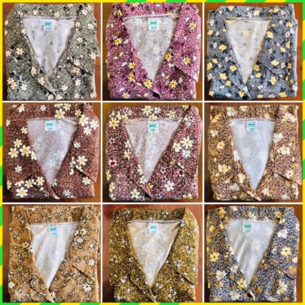 Size 3 : 55 - 60 kg Đồ bộ trung niên giá sỉ, kiểu Áo Cổ Bẻ - S07CBN