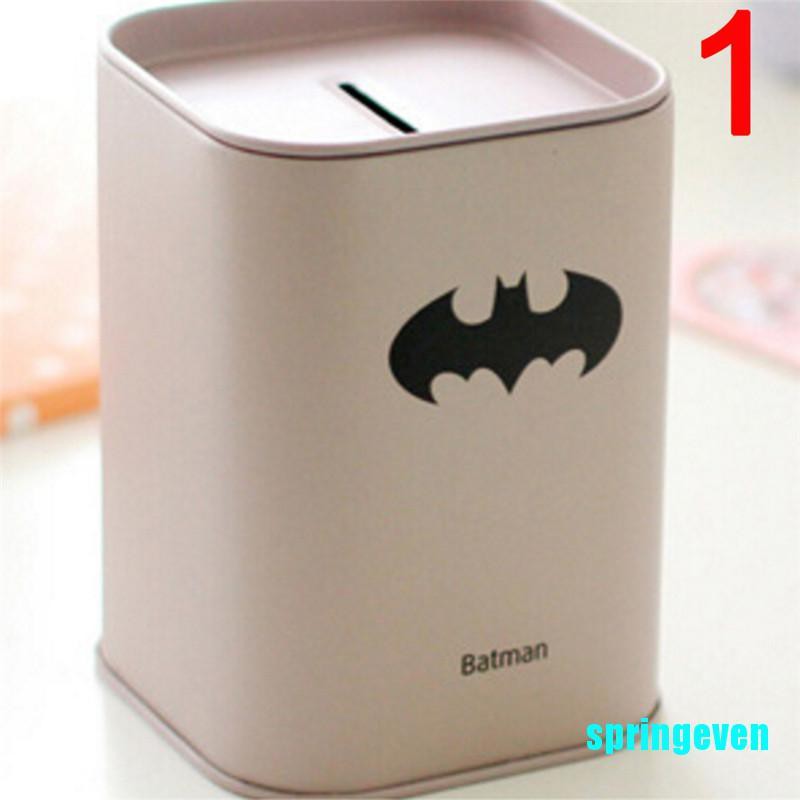 Hộp Đựng Tiền Tiết Kiệm Hình Batman Superman Cho Bé