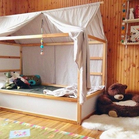 Giường Tầng cho bé yêu- Baby Bed- Cho bé khong gian riêng tư, giúp bé mạnh mẽ hơn, sáng tạo sắp xếp theo ý mình-Gỗ thông