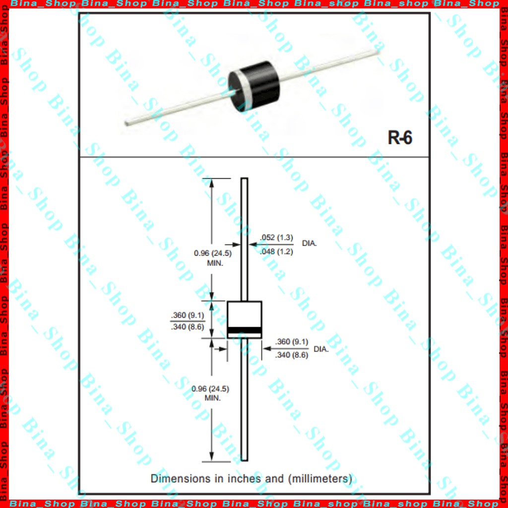 Diode xung HER608 6A 1000V Đi-ốt 6A/1000V