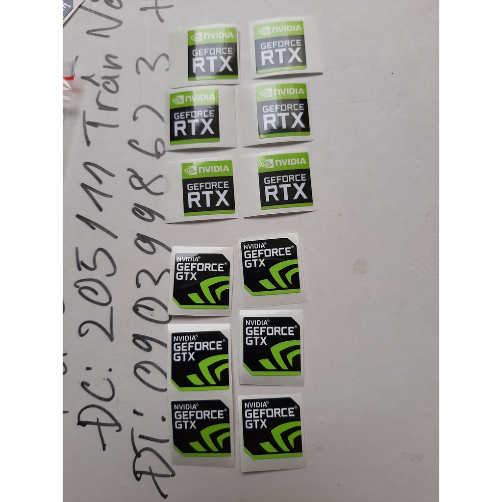 STICKER Geforce RTX