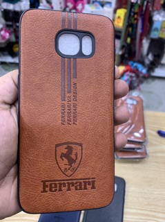 Ốp lưng Samsung S7 edge dẻo kiểu da vân logo