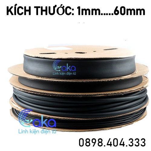 Gen co nhiệt 1m nhiều kích thước