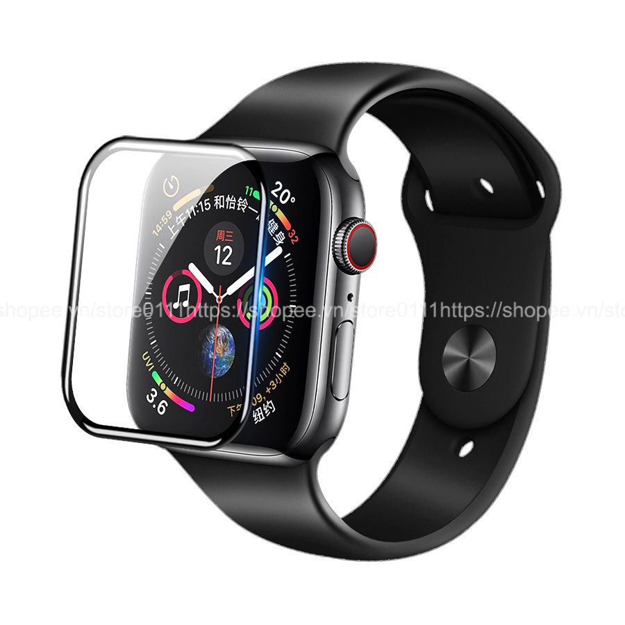 Kính cường lực toàn màn hình cho đồng hồ thông minh Apple Watch Series 5 4 3 2 1