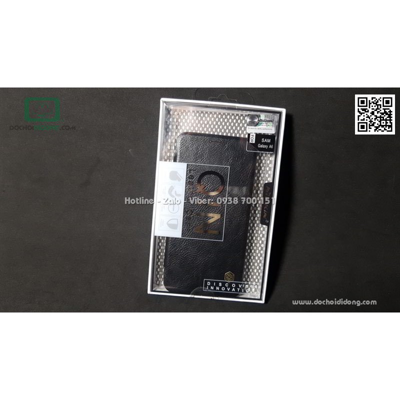 Bao da Samsung A6 2018 Nillkin Qin
