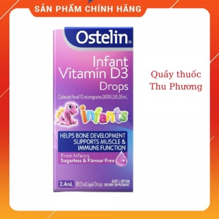 Ostelin Infant Drops, Vitamin D3 dạng nhỏ giọt cho bé từ sơ sinh, 2,4ml